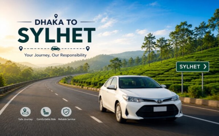 Dhaka to Sylhet Division Rent price table image
