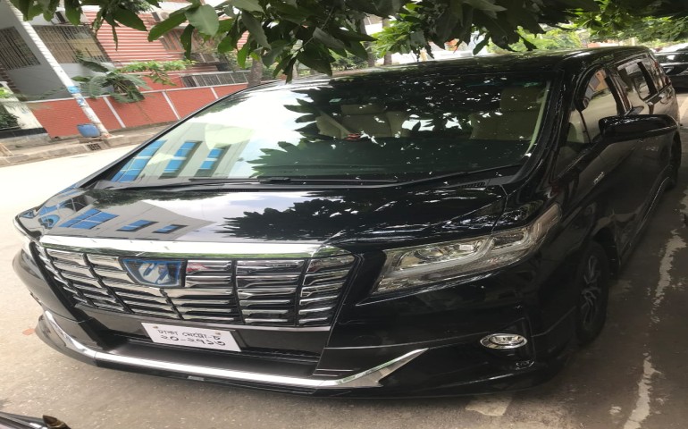 Toyota Alphard 2017 Black Back Image
